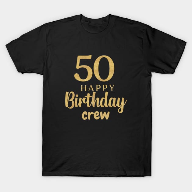 50 Year Old Gifts Crew 50th Birthday Party diamond T-Shirt by patsuda